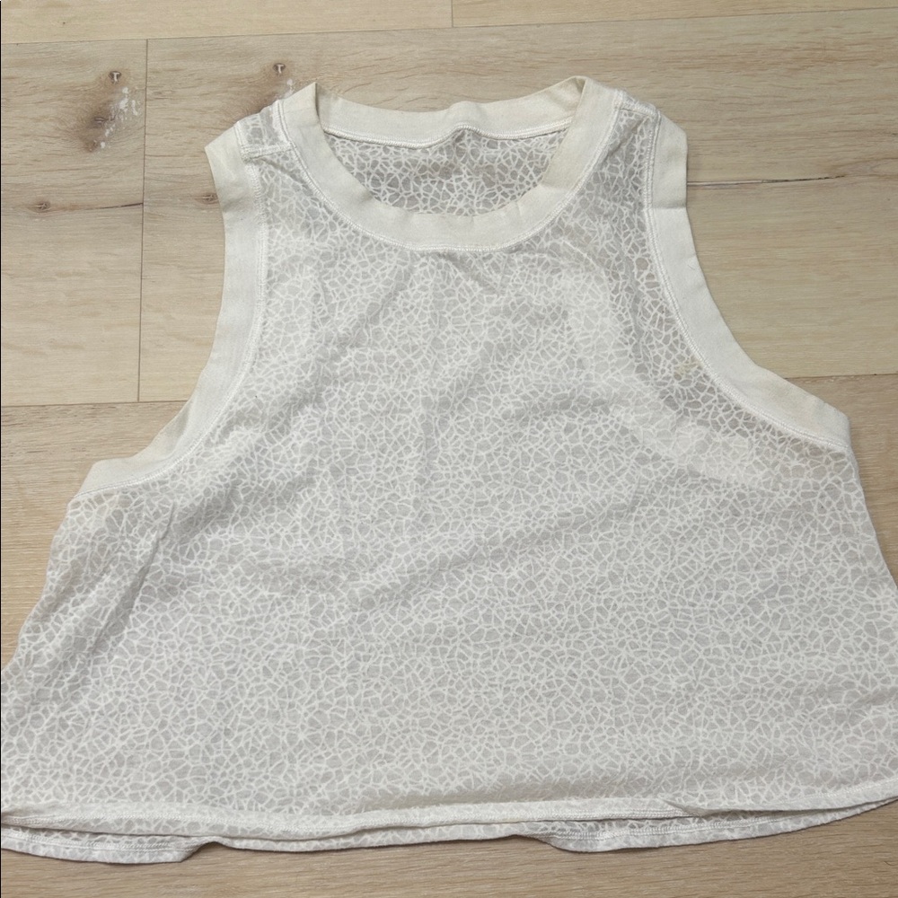 lululemon athletica Cream Muscle Tee